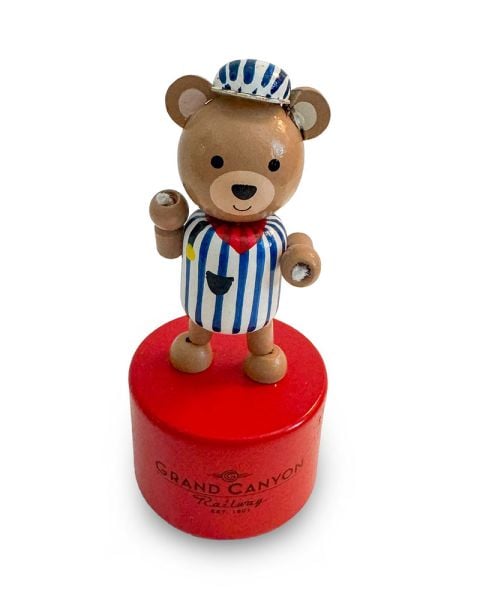 Grand Canyon Railway Collapsible Wooden Engineer Bear