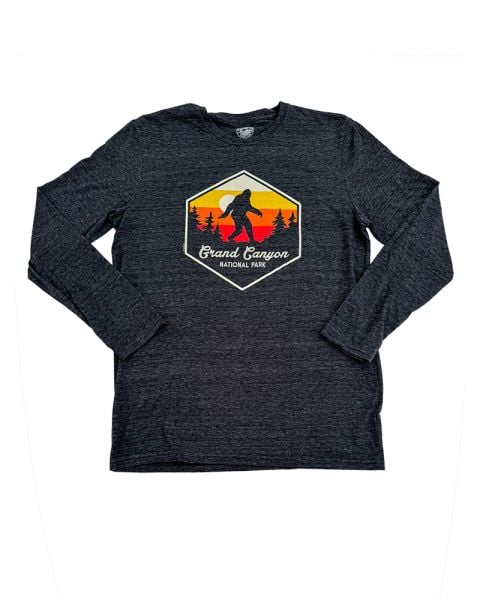 Sunset Walk Sasquatch Long Sleeve T-Shirt