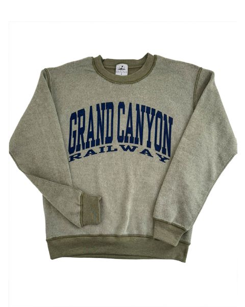 Grand Canyon Railway Inside Out Tonal Crew Sweatshirt