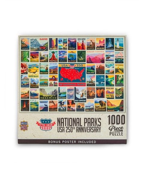 National Parks Illustrated Puzzle - America's 250th Anniversary Edition
