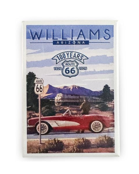Route 66 100th Anniversary Badge Magnet