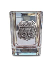 Route 66 Emblem Square Shot Glass