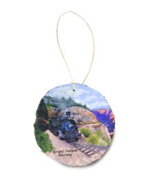 Wood Grand Canyon Railway Ornament